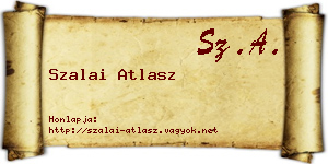 Szalai Atlasz névjegykártya